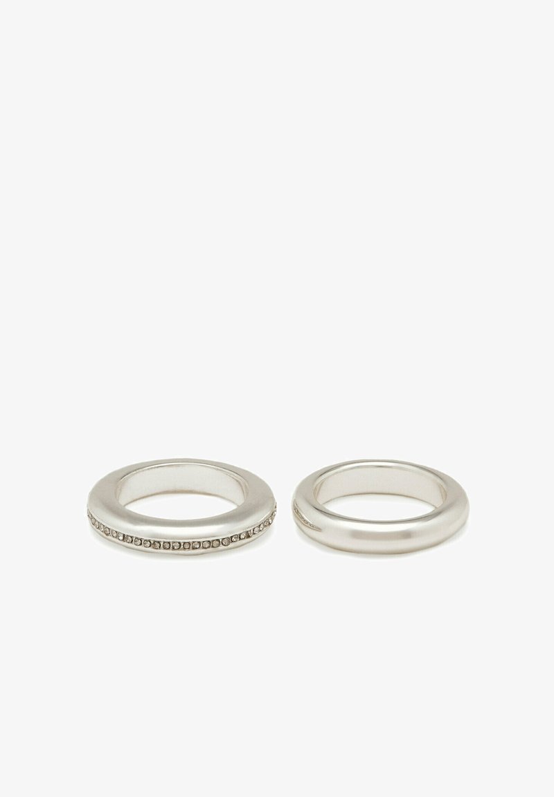 Massimo Dutti 2 PACK - Prsten - silver coloured