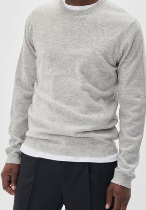 Strickpullover - light grey