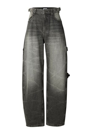 Urban Classics, LADIES BALLOON FIT JEANS - Baggy fit teksad - black washed