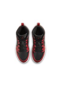 Jordan 1 MID UNISEX - Baskets montantes - black gym red white