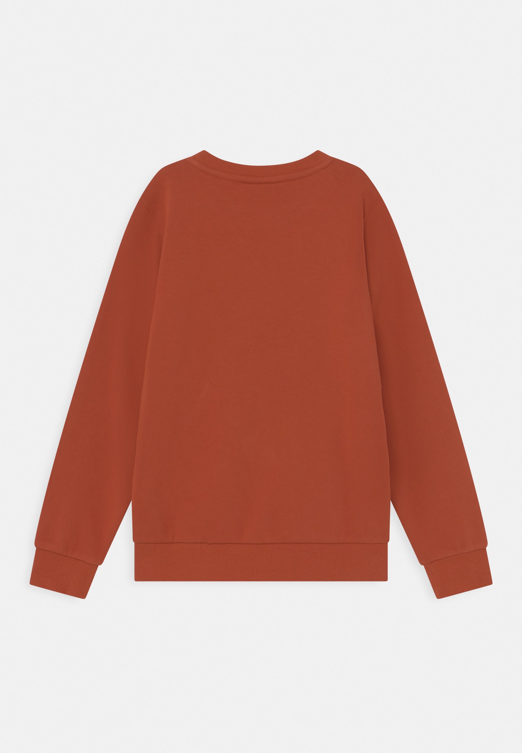 dark orange sweatshirt