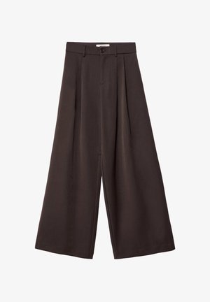 Stradivarius WIDE ciemnobrązowy