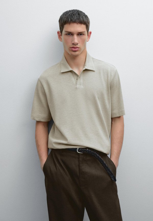 TEXTURED  - Polo shirt - beige