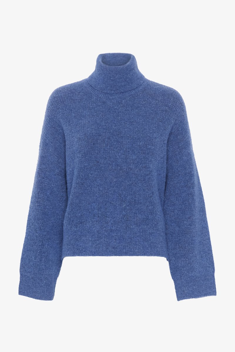 Gestuz ALPHA ROLLNECK - Džemper - blue