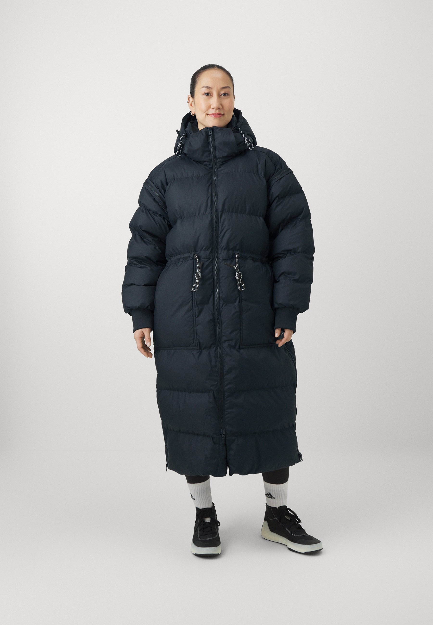 adidas by Stella McCartney LONG - Wintermantel - black/zwart