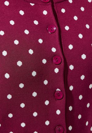 Yours Clothing, PLUS SIZE CARDIGANS - Chaqueta de punto - burgundy