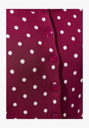 Yours Clothing, PLUS SIZE CARDIGANS - Vest - burgundy