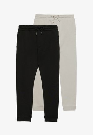 UNISEX 2 PACK - Donji dijelovi trenirke - black/mottled light grey