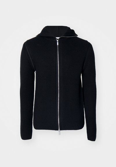 Helmut Lang SAFETY ZIP UP - Chaqueta de punto - black