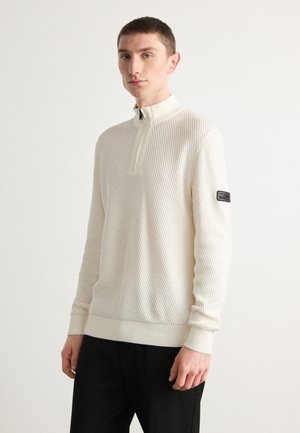 DUNE FUNNEL NECK JUMPER - Trui - whisper white