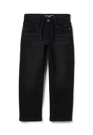 Straight leg jeans - black