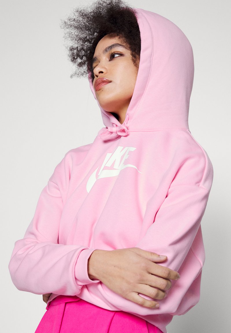 nike crop sweatshirt pink