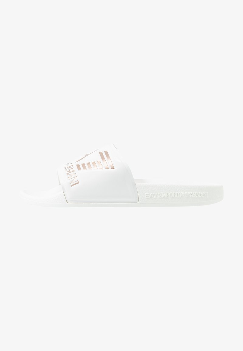 EA7 Emporio Armani - VISIBILITY UNISEX - Pool slides - white, Enlarge