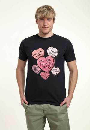 STAR WARS UNISEX CANDY HEARTS - Camiseta estampada - navy blue