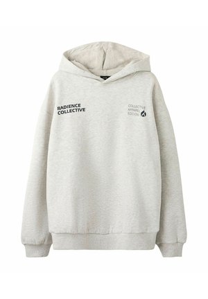 Felpa con cappuccio - light grey melange