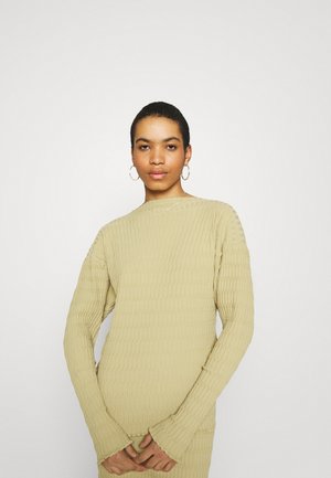 Top s dlouhým rukávem - beige/green