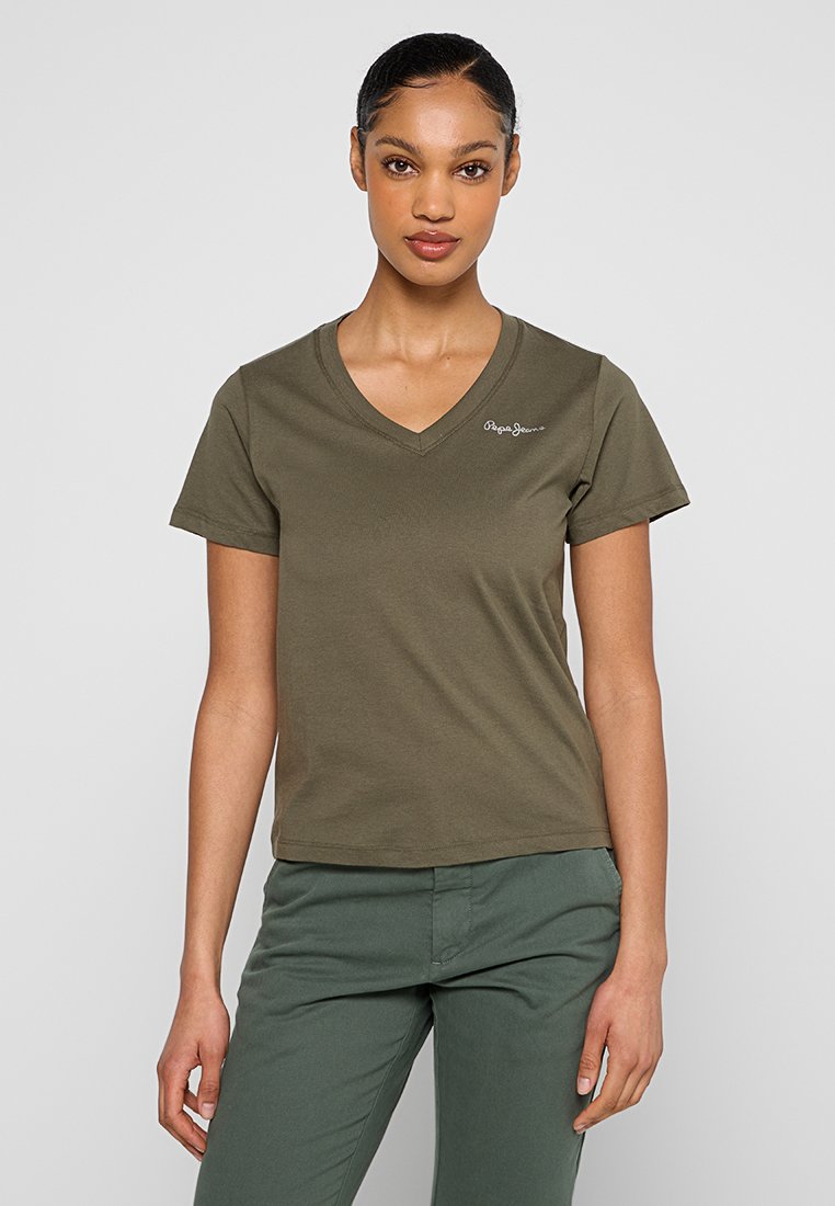 Pepe Jeans T-shirt basic groen