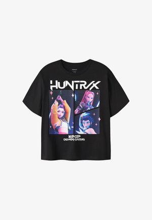 Name it, NKFMARA KPOP SS NREG TOP BOX LNOOS SKY - Tričko s potlačou - black