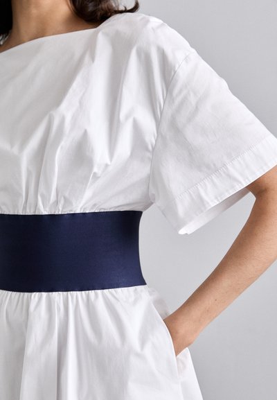 STAUD MINI AMY DRESS - Hverdagskjole - white/navy