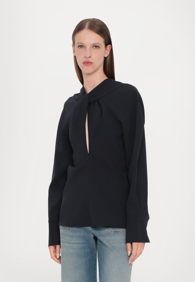 Victoria Beckham TWIST DETAIL - Bluse - navy