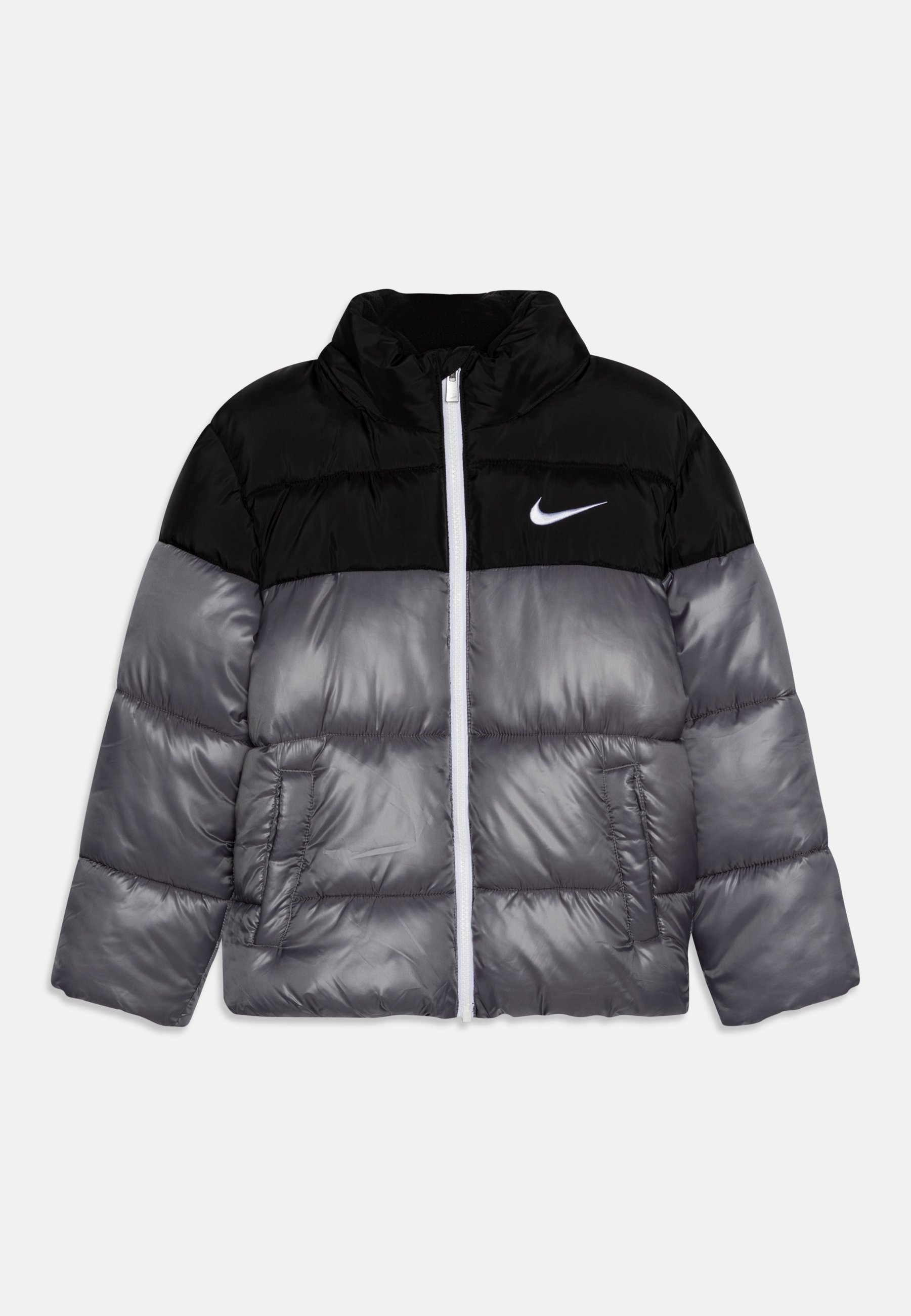 grey nike puffer coat