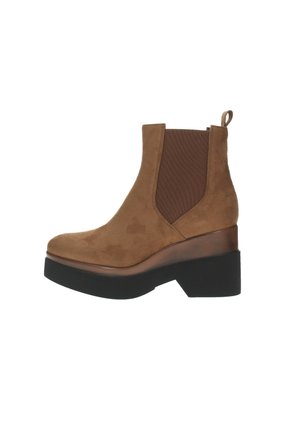 STRETCH - Stivaletti con plateau - marrone