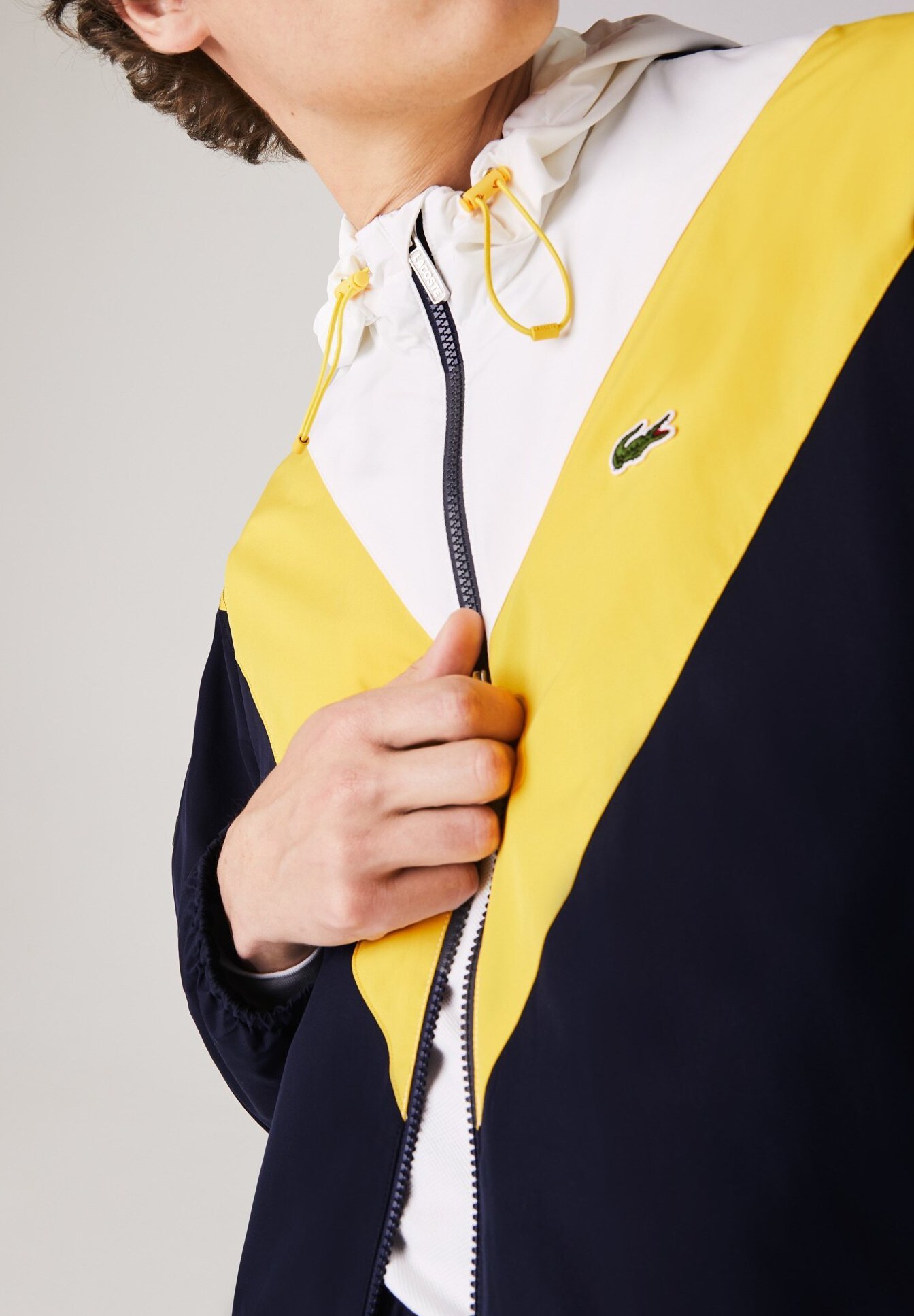 veste lacoste jaune