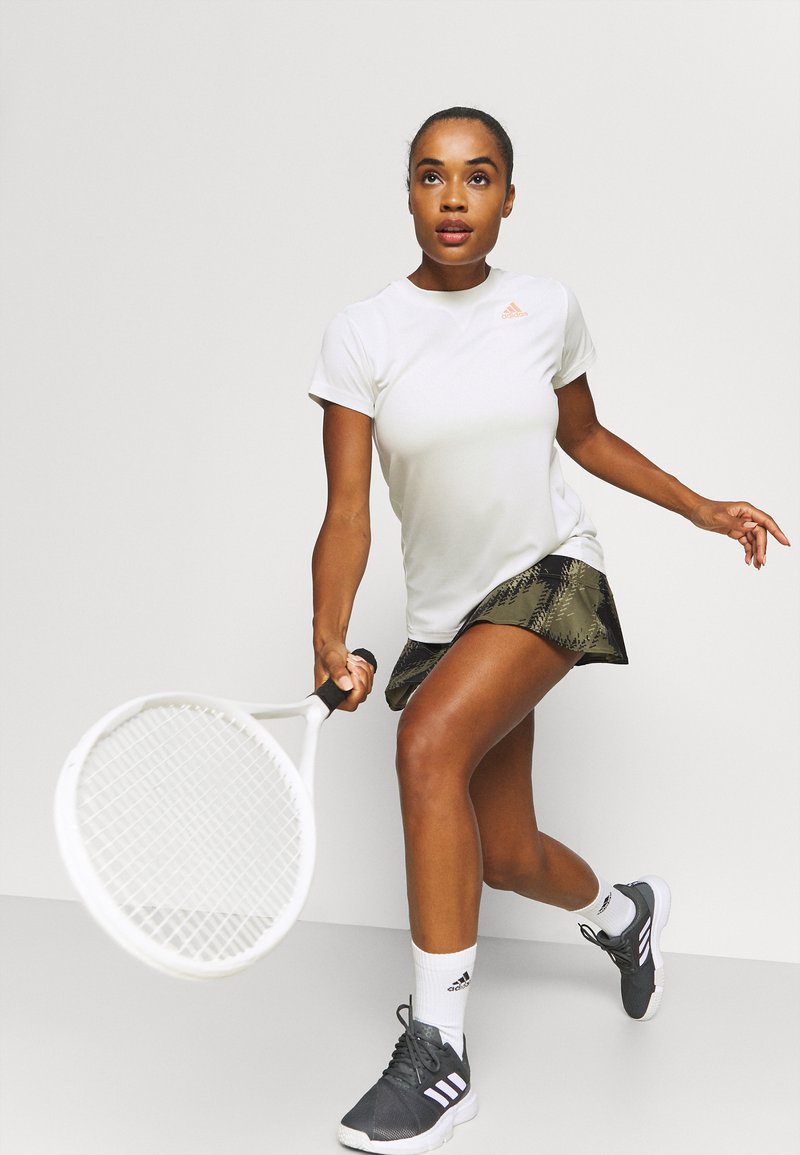 Adidas Performance Heat Rdy Ace Club Basic T Shirt White Ambient Blush White Zalando Ie