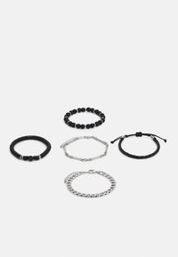 Pier One - 5 PACK - Bracelet - silver-coloured, black Image miniature 1
