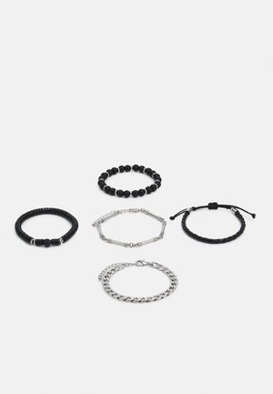 5 PACK - Bracelet - silver-coloured, black