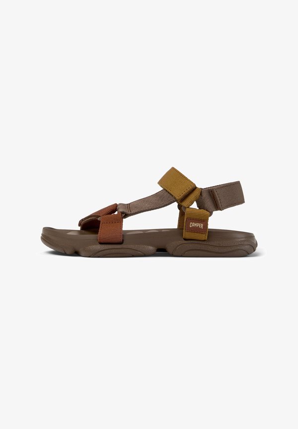 Walking sandals - braun rot