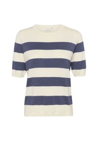 LIZZA STRIPED - Triko s potiskem - indigo blue white bold stripe