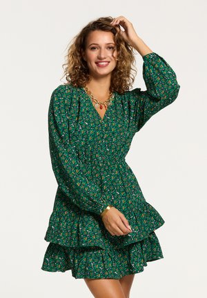 TARIJA - Day dress - rain green flower