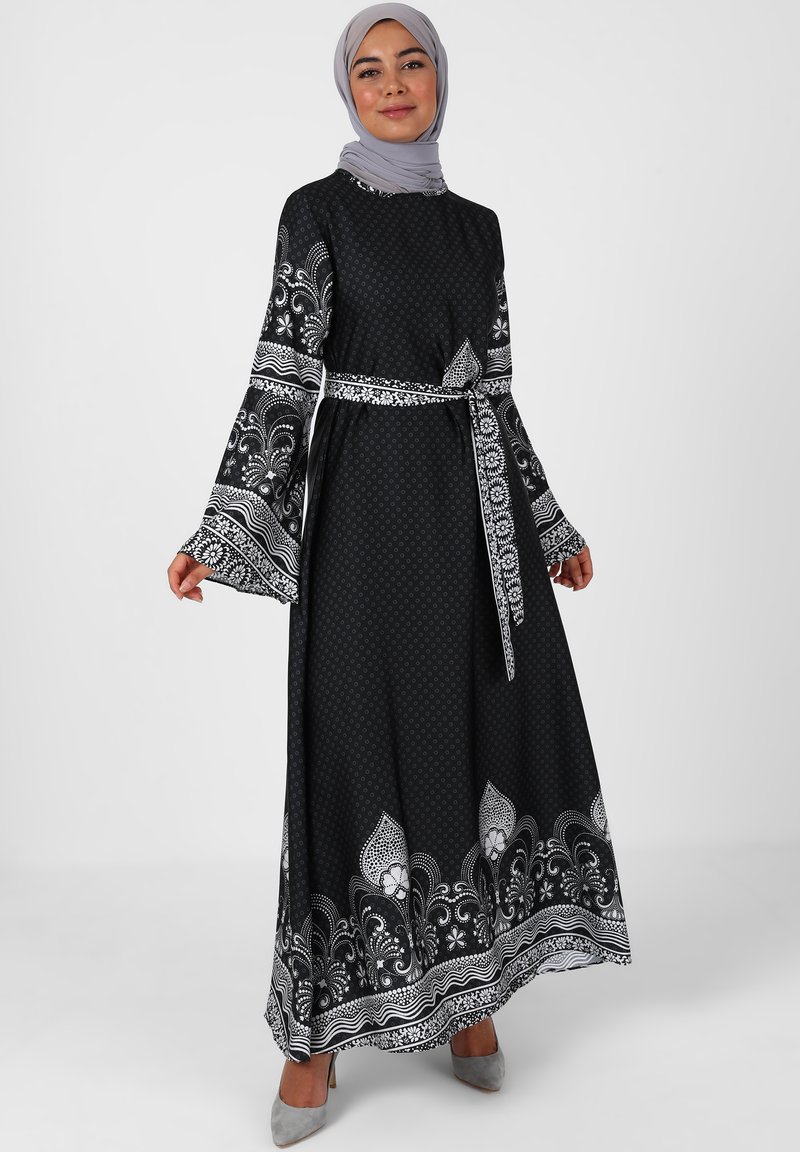 Modanisa CREW NECK TAVIN - Robe longue - black/noir - ZALANDO.FR