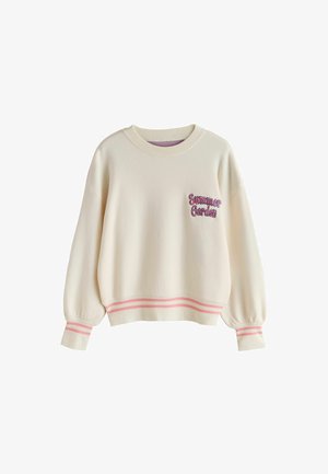 Next, LEMON GRAPHIC KNIT LOOK SWEATSHIRT - Pusa - ecru pink