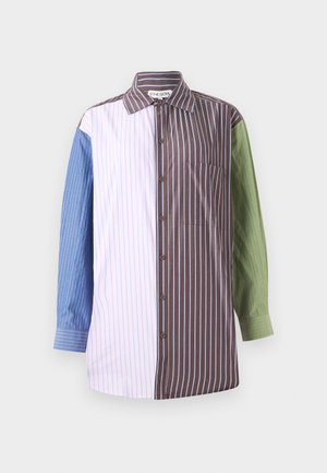 MULTI STRIPE SHIRTING POCKET OVERSIZED SHIRT - Gombos blúz - multi-coloured