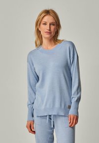 YOU LOOK PERFECT BELLA - MERINO LONG SLEEVE SWEATER WITH ROUND NECK - Strickpullover - himmelblau
