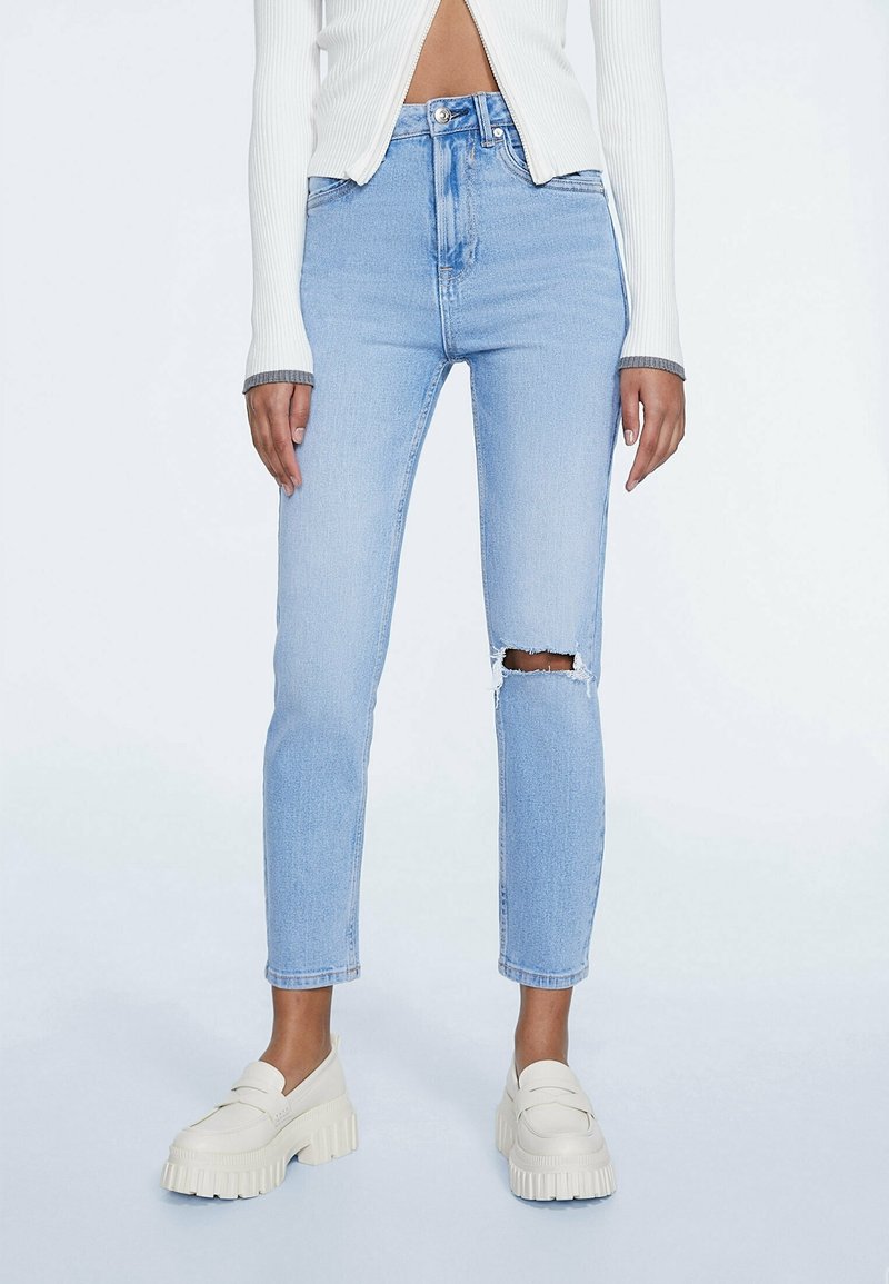 Stradivarius Vaqueros slim fit - blue