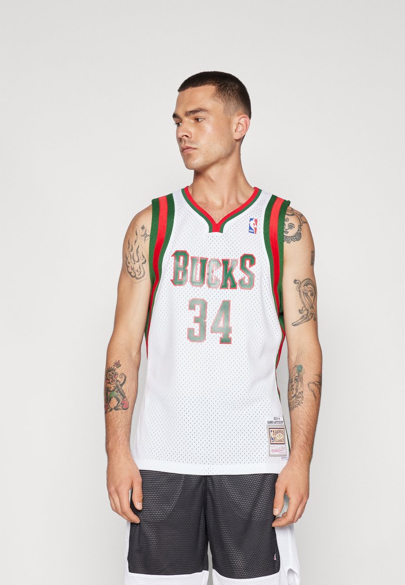 Mitchell & Ness NBA MILWAUKEE BUCKS GIANNIS ANTETOKOUNMPO SWINGMAN - Article de supporter d'équipe de club - white