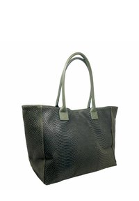 CHICCA BORSE Bolso shopping - pitonato verde scuro