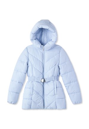 IMBOTTITO CON CINTURA - Cappotto invernale - celeste chiaro