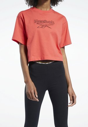 T-shirt med print - red