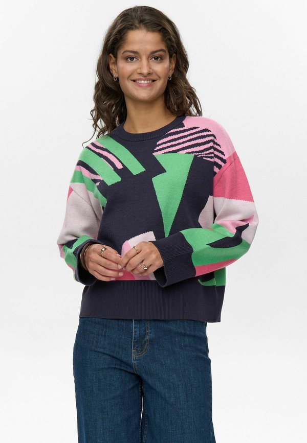 NUGRAPHI  - Strickpullover - dark sapphire