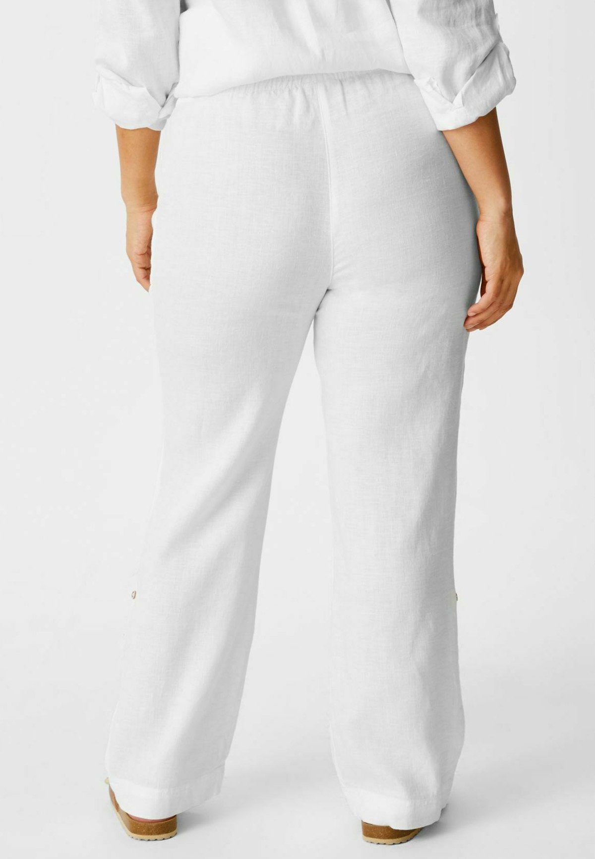 C\u0026A LEINEN - Broek - white/wit - Zalando.nl