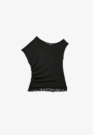 Koton, OFF-SHOULDER T-SHIRT . - Camicetta - black