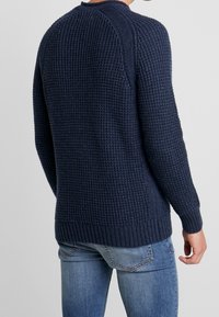 Pier One Stickad tröja - mottled dark blue