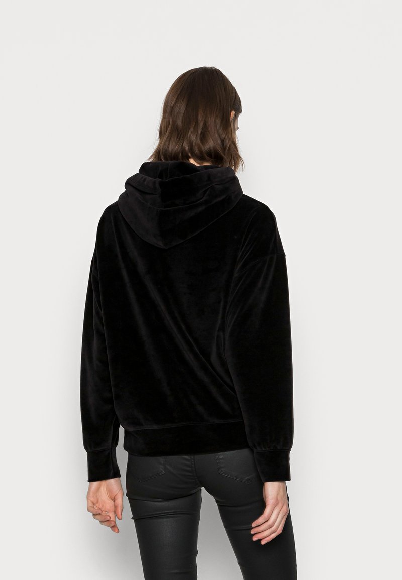 Tommy Hilfiger RELAXED VELVET HOODIE - Kapuzenpullover - black/schwarz -  Zalando.de