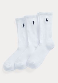 CUSHIONED SPORT CREW SOCK 3 PACK - Sokid - white