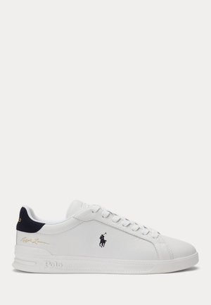 Polo Ralph Lauren, HERITAGE COURT II LEATHER SNEAKER UNISEX - Baskets basses - white/hunter navy