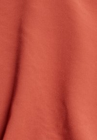 Tela de color óxido con una textura suave y mate. La superficie parece ligeramente arrugada, reflejando un material suave y ligero.